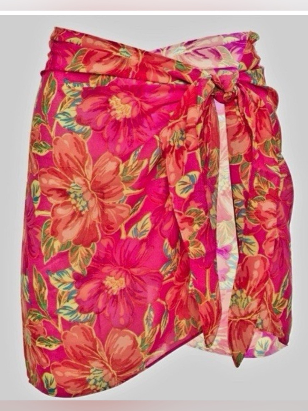 Beach Riot Melanie Sarong Miami Peony Women Swimwear OS